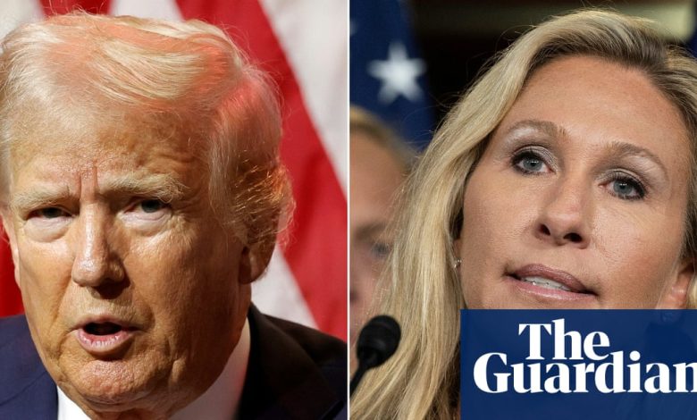 Marjorie Taylor Greene says she’s had ‘warnings for my safety’ after posts by Trump | Marjorie Taylor Greene Marjorie Taylor Greene says she’s had ‘warnings for my safety’ after posts by Trump | Marjorie Taylor Greene