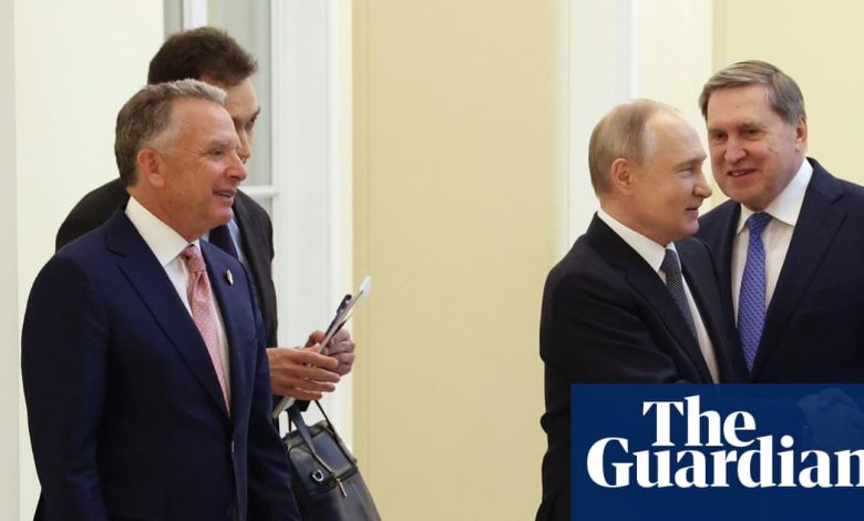 Trump envoy reportedly told Kremlin official that Ukraine must cede land for peace deal | Trump administration Trump envoy reportedly told Kremlin official that Ukraine must cede land for peace deal | Trump administration