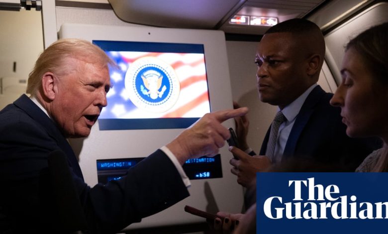 White House press secretary defends Trump’s ‘piggy’ insult | Donald Trump White House press secretary defends Trump’s ‘piggy’ insult | Donald Trump