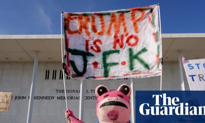 Democratic lawmaker sues Trump over Kennedy Center’s name change | Donald Trump Democratic lawmaker sues Trump over Kennedy Center’s name change | Donald Trump