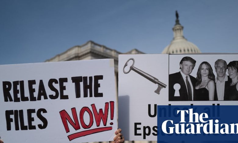 US justice department releases heavily redacted cache of Jeffrey Epstein files | Jeffrey Epstein