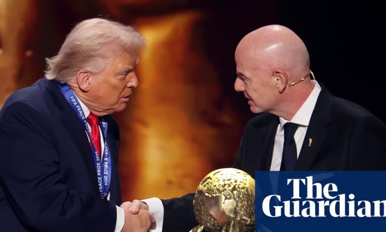 Trump awarded inaugural Fifa peace prize at World Cup draw in Washington | World Cup 2026 Trump awarded inaugural Fifa peace prize at World Cup draw in Washington | World Cup 2026
