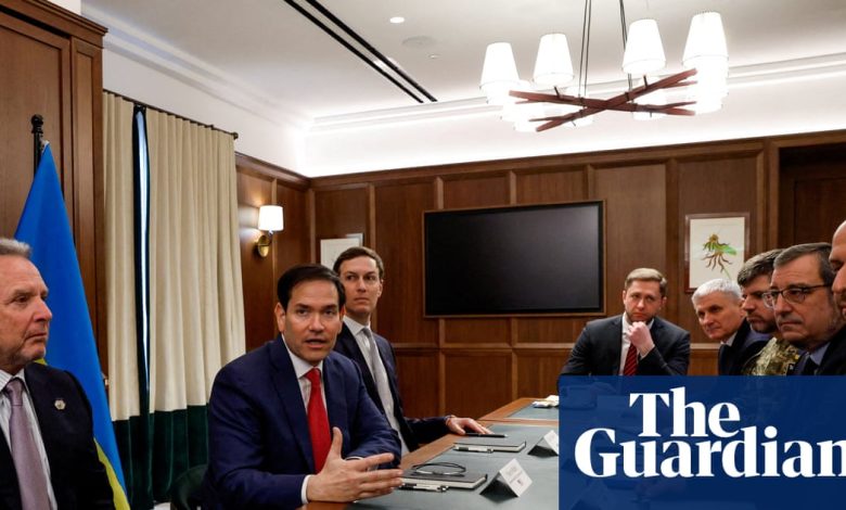 Trump advisers and Ukrainian officials will meet for third day amid progress on peace plan | US news