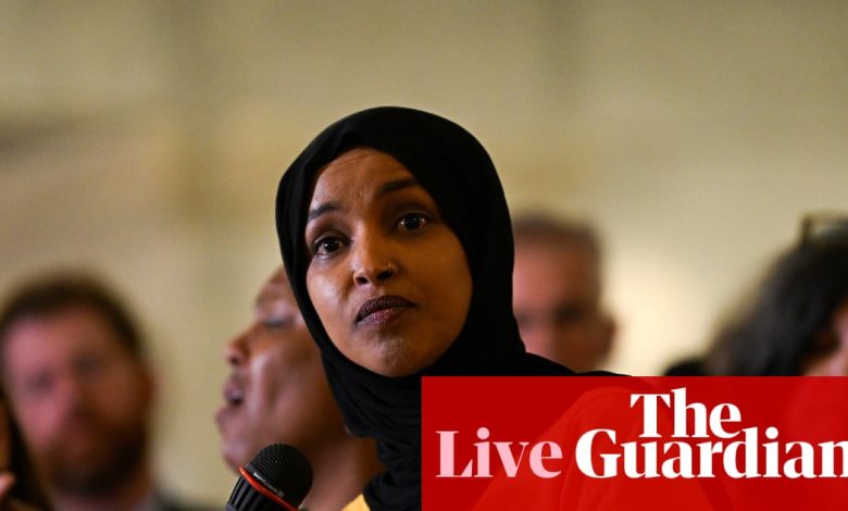 Congresswoman Ilhan Omar says ICE agents pulled over her son – US politics live | US politics