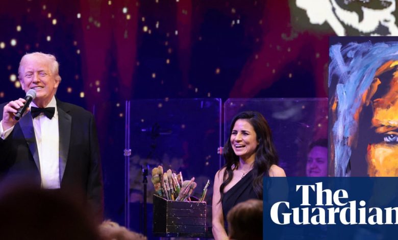 Trump rings in 2026 at Mar-a-Lago with .75m auction of Jesus painting | Donald Trump