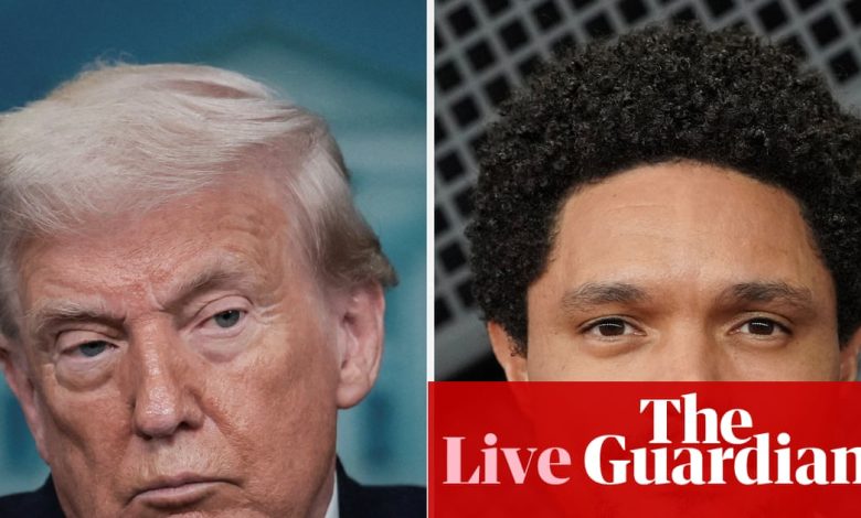Trump Threatens Legal Action Against Trevor Noah Over Epstein Joke at Grammys – Live Updates on U.S. Politics